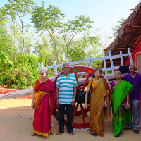 Family in Bullock Cart Ride